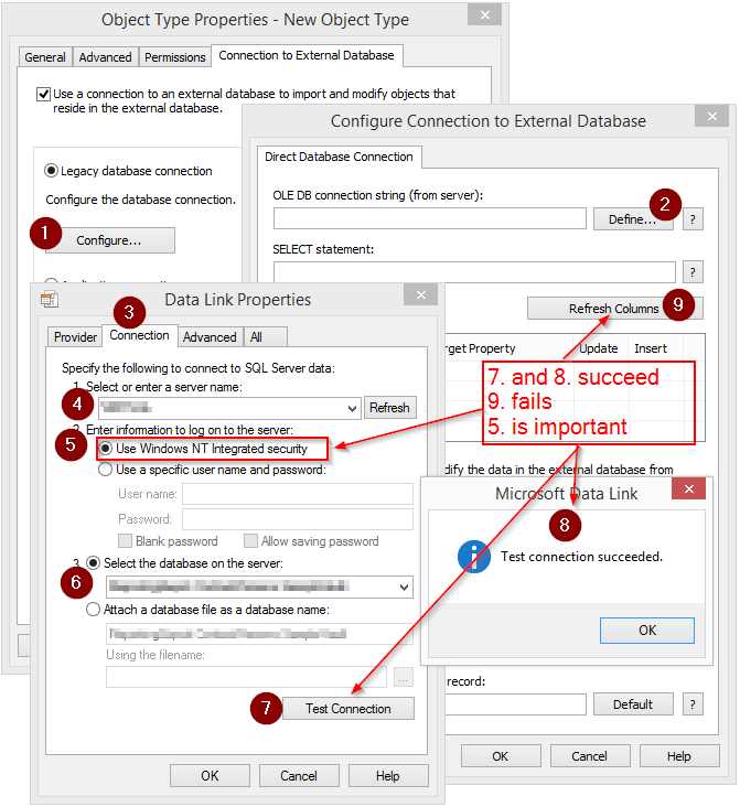 SQL object sync does not work, but 