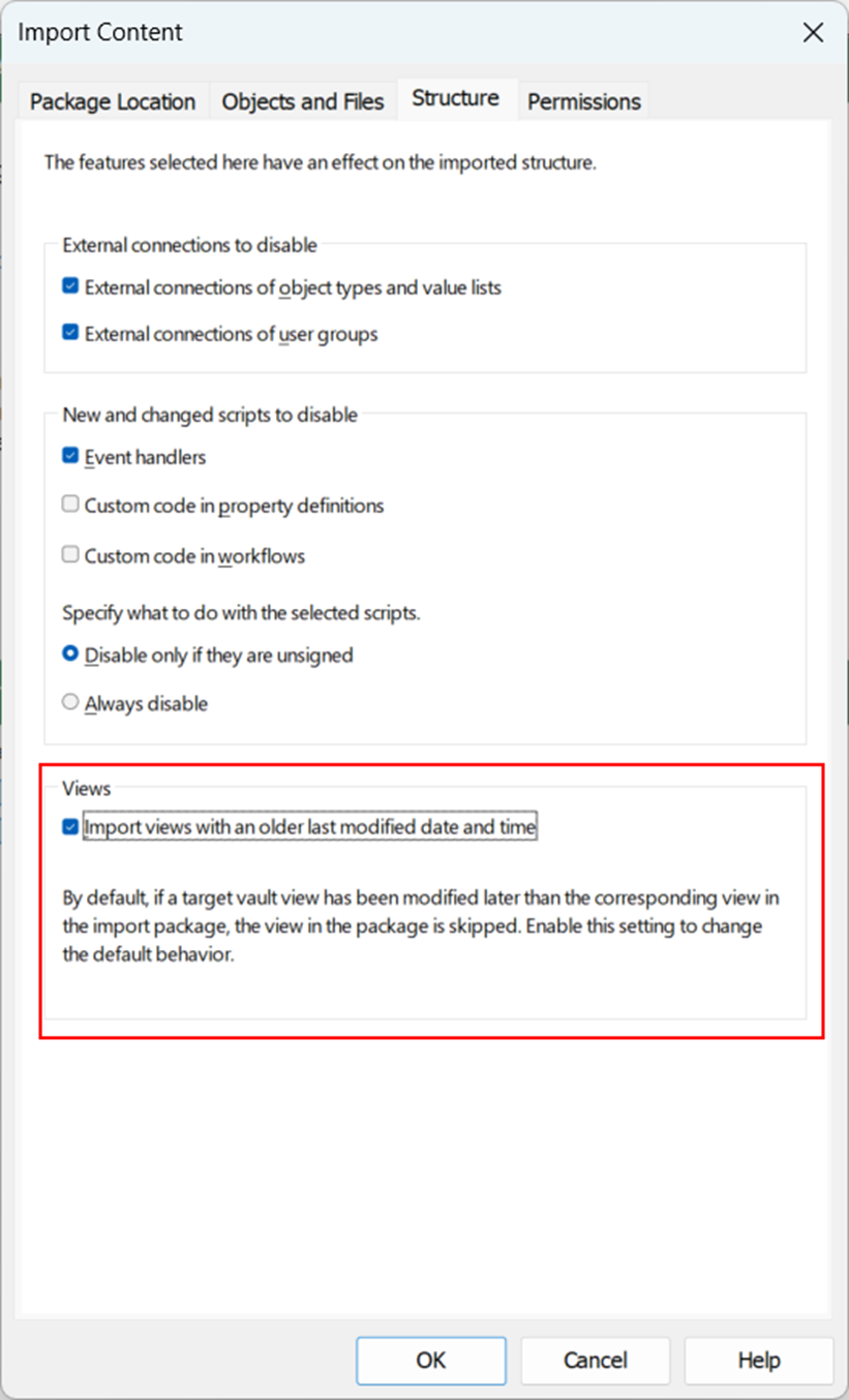 View skipped when importing a replication package due to more recent ...