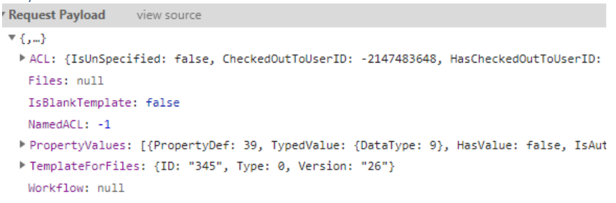 REST API - Create a document from a template