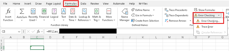 Excel Type Mismatch error when using embedded metadata