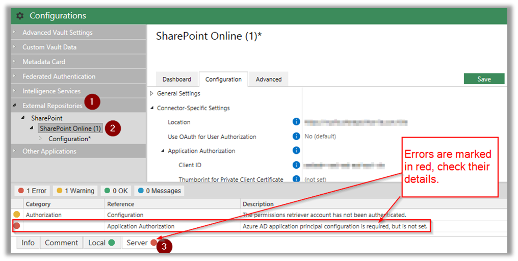 SharePoint Online Connector Validation Error