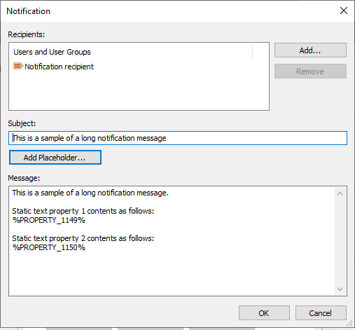 Limit of 1000 Characters In Notification Message Contents