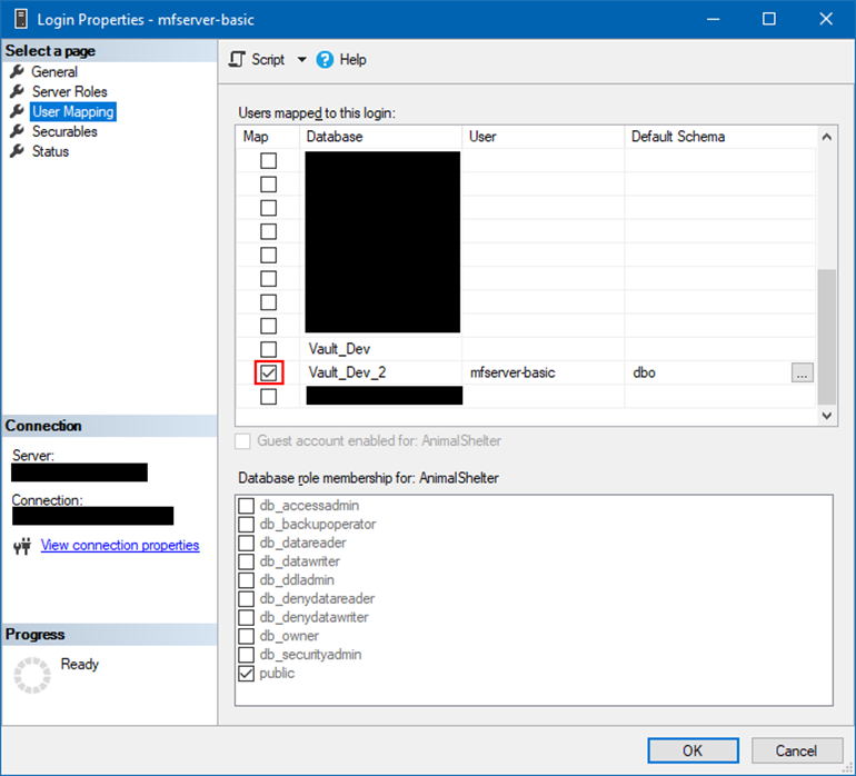 Vault attach error - cannot remap user to login...login is already ...