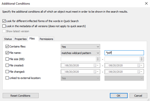 Search for Specific Filetype