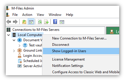 Check logged-in users