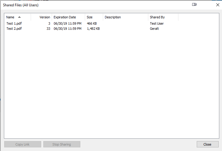 How to see what has been shared publicly from a document vault